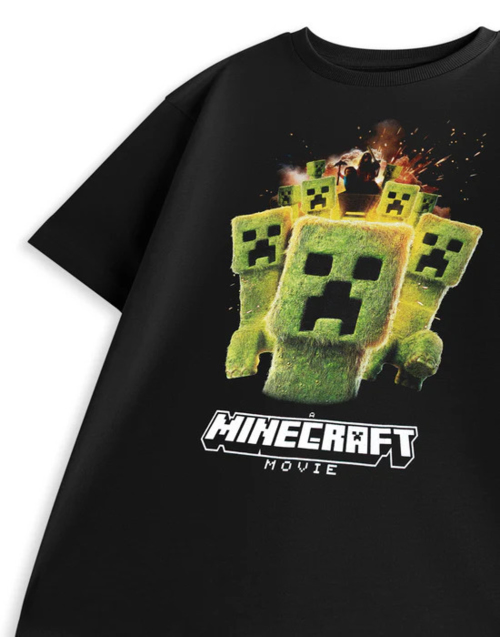 Minecraft graphic Creeper Boys  Short Sleeved T-Shirt